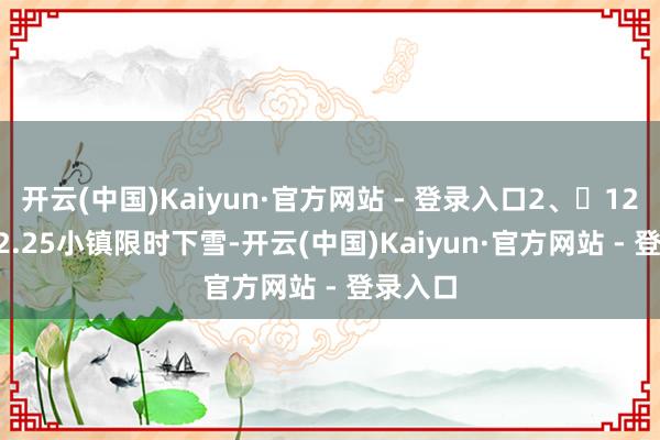 开云(中国)Kaiyun·官方网站 - 登录入口2、⏰12.