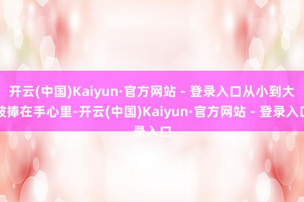 开云(中国)Kaiyun·官方网站 - 登录入口从小到大被捧