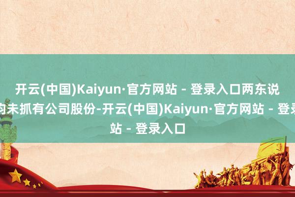 开云(中国)Kaiyun·官方网站 - 登录入口两东说念主均