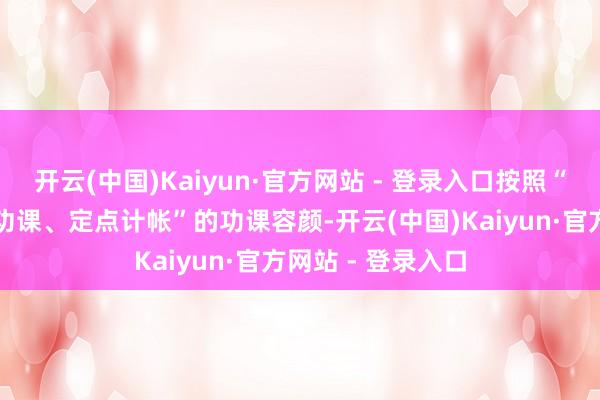 开云(中国)Kaiyun·官方网站 - 登录入口按照“区域厚爱、分片功课、定点计帐”的功课容颜-开云(中国)Kaiyun·官方网站 - 登录入口